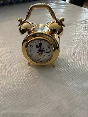 Miniature Mickey Mouse Disney Mantle Clock Japan Movement Works! • $15