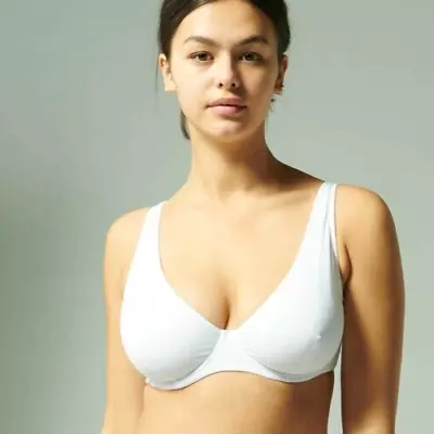 Simone Perele Eugenie Full Cup Plunge Bra Size 10C 32C  RRP $100 • $49.90