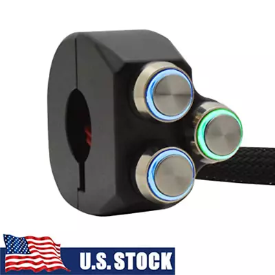 7/8  CNC Switch Control Motorcycle Handlebar Latch Momentary Button Cafe Racer • $48.99