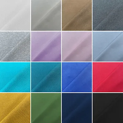 Plain Coloured Ribbing Stretch Tubular Ribbed Cuff Cuffing Cotton Jersey Fabric • £8.95