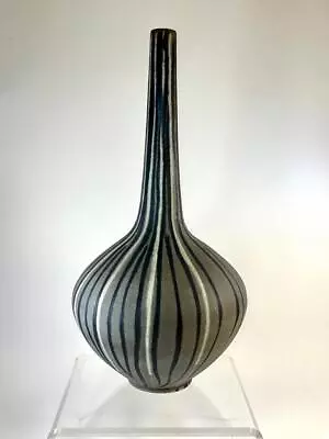 Monumental German Mid Century Modern Pottey Vase Karlsruhe Friedegart Glatzle • $950