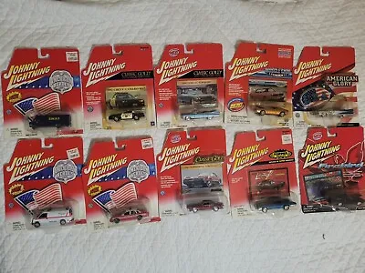 10! Johnny Lightning Vintage Cars Lot Of 10 In Packages • $45
