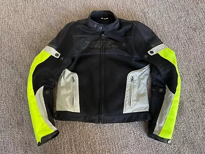 Dainese Motorcycle Jacket Men's Size EU 46 Black/White/Yellow With Armor • $180