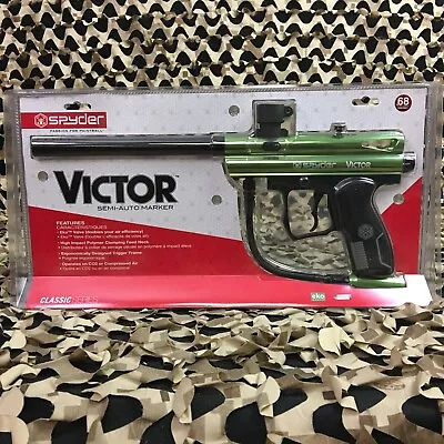 New Kingman Spyder Victor Semi-Auto Paintball Gun - Gloss Slime Lime • $89.95