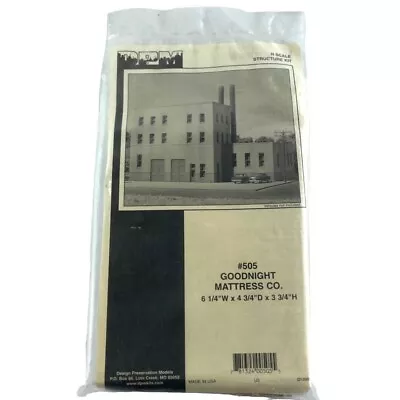 Design Preservation Models DPM N Scale Kit #505 Goodnight Mattress Co. • $20