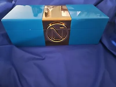 Rare C Wonder Monogrammed  N” Lacquer Hinged Jewelry Box  Color: Cerulean Nice • $20