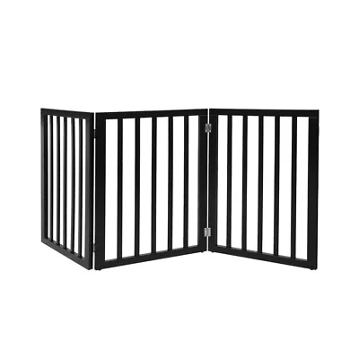 Pawz Wood Pet Gate Dog Fence Indoor Guard Safety Barrier Portable Security Door • $59.99