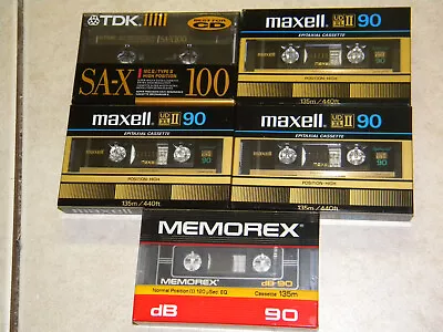 Maxell[3] Tdk[1] Memorex[1] High Quality Cassete Tapes • $40