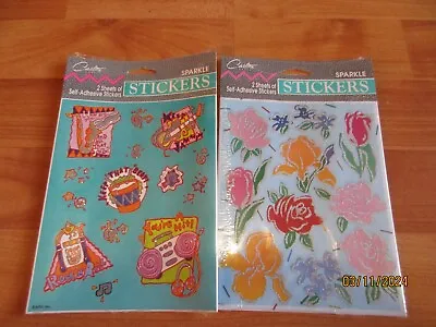 Carlton Sparkle Stickers 2 Sheets U Pick NOT A LOT • $13.99