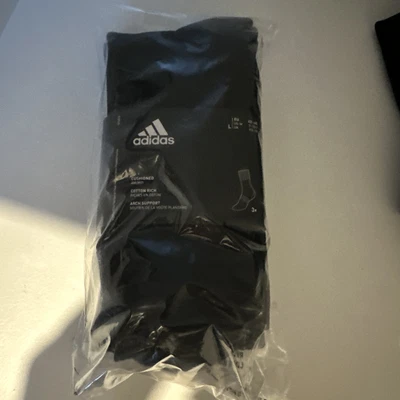 $20 • Buy Adidas AU Unisex Cushioned Crew Socks Pack Of 3 Size L