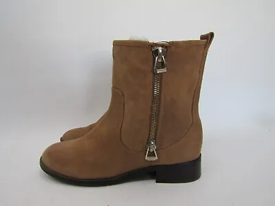 Antonio Melani Womens Size 9 M Brown Leather Zip Fashion High Ankle Boots • $27.54