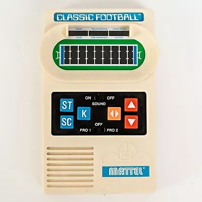 Mattel Classic Football Electronic Handheld Game Vintage 2000 Tested & Working • $29.95