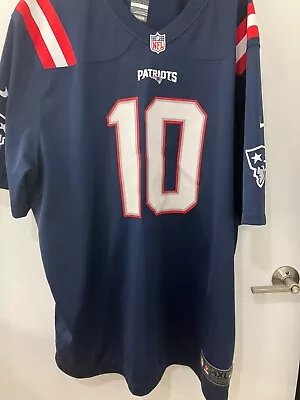 Jones #10 Jersey  Blue   New England Patriots Jersey  Adult 4xl XXXXL NEW • $45.76