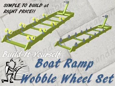 $369.99 • Buy Boat Ramp Kit Jet Ski Wave Runner Shore Dock Lift Roller Wheel Set 1200-2000 Lb 