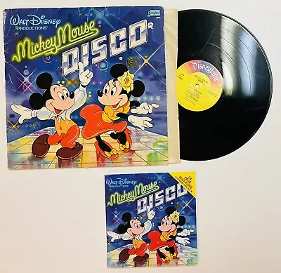 Walt Disney Mickey Mouse DISCO Book And Vinyl LP 12  Record 2504 Vintage 1979 • $10.95