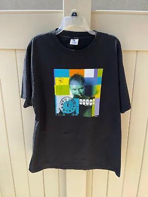 Vintage Sting Black Graphic Print Concert T-shirt Size XL • $46
