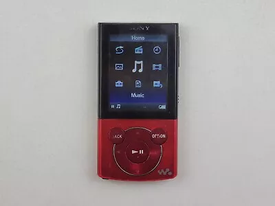 Sony Walkman NWZ-E344 - 8GB - Red - Digital Media MP3 Player - Works! - K5431 • $35.99