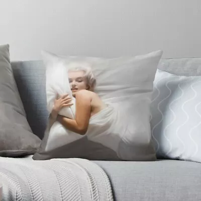 Marilyn Monroe On Bed Pillow Case Marilyn Monroe Pillow Cover • $16.90