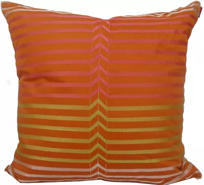 MISSONI HOME EMBROIDERED CUSHION COVER COTTON 16x16in 40x40cm HOPE 591 • $95