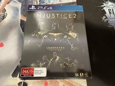 Injustice 2 Legendary Edition Day One Steelbook - Playstation 4 - PS4 - Complete • $60