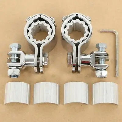 25/32/35mm Foot Pegs Footrest Mount Clamps Fit For Honda GoldWing GL1500 GL1200 • $19.99