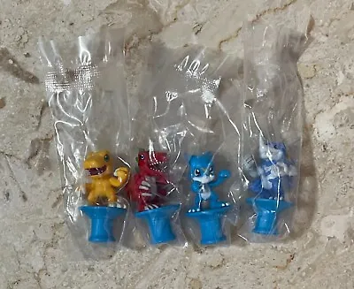 (4) Digimon Adventure Box 2 Figure Agumon Veemon Tyrannomon Memory Counter Set • $27.99