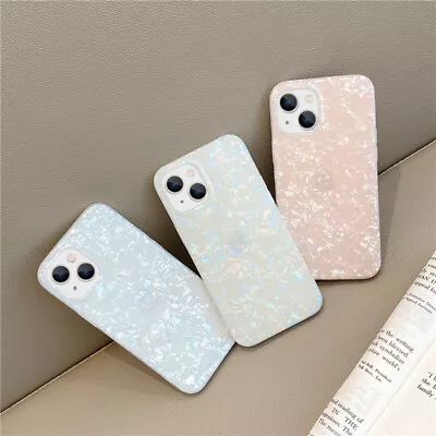 For IPhone 14 13 12 Pro Max 11 XS XR 7 8 Marble Shell Shockproof Soft Case Cover • $6.15