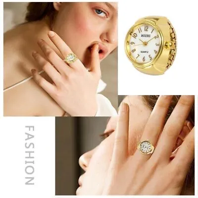 Clock Round Quartz Finger Rings Ring Watch Digital Watch Elastic Stretchy Rings • $4.73
