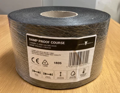 £2 • Buy Damp Proof Course 100mm X 30m 500 Micron 