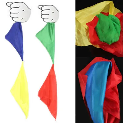 £1.45 • Buy Colour Changing Silk Scalf Hanky Stage Kids Trick Prop I5i0 Easy To Y3c4 B5j3