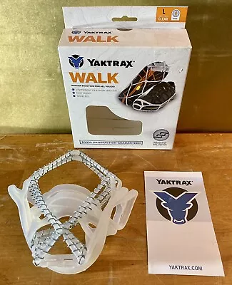 Yaktrax Walk Winter Spikeless Traction Coils Size Large Clear White New In Box • $17.95