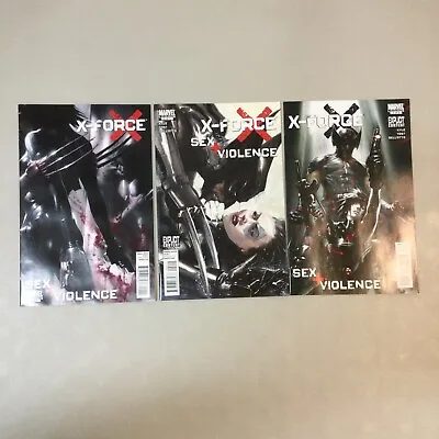 X-force Sex + Violence 1-3 Complete Set 1 2 3 Marvel Comics 2010 • $37.99