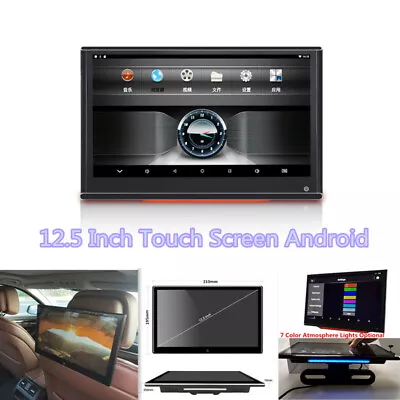 12.5  Car Mount Multimedia Display Android Touch Screen Vehicle Headrest Monitor • $264.75