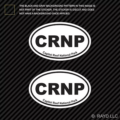 Pair Of Capitol Reef National Park Oval Sticker Decal Euro CRNP • $4.99