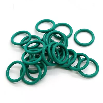 High Temp. O-Rings FKM Fluorine Rubber Gasket Seals Thick 2mm OD 5mm-65mm Green • £3.08