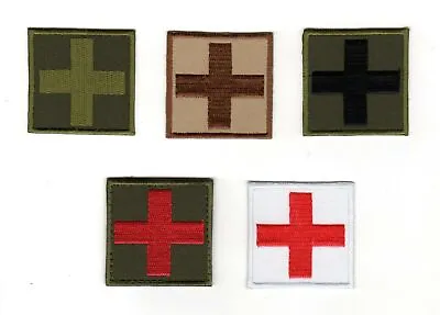 Multi Color Medical Cross Patch | Paramedic First Aid Military Army Medic EMS • $5.49