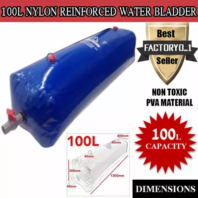 $146.91 • Buy KASA 100L Water Bladder Tank Series Iv 4x4 4wd Ute Camping Fishing Accessories