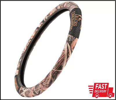 Ducks Unlimited Camo Steering Wheel Cover | Black/Shadow Grass Blades Hunting & • $26.60