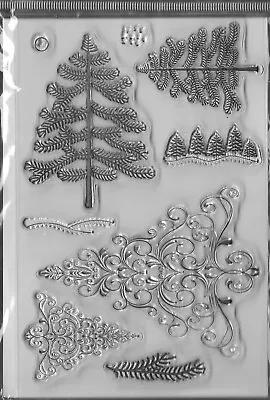 Kanban. Christmas Tree Stamp Set. Stamping. Cardmaking. Scrapbooking. Crafts. • £5