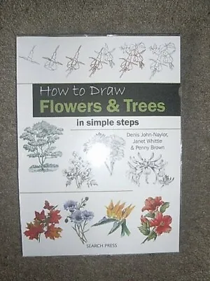 Brand New How To Draw Flowers And Trees Book • £3.99