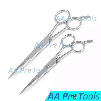 Professional GERMAN Barber Hair Cutting Scissors Shears 7.5  + Free Scissor 6.5  • $8.45