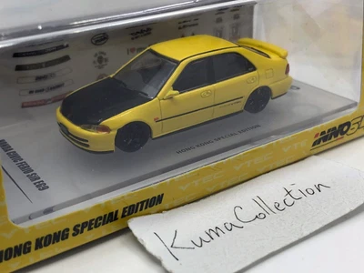 Inno64 Honda Civic Ferio Sir EG9 Yellow Hong Kong Sepcial Edition 1:64 • $34.99