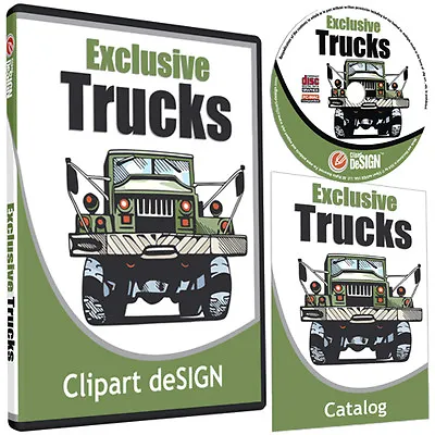 Trucks Clipart-vinyl Cutter Plotter Images-eps Vector Clip Art Cd • $49.99