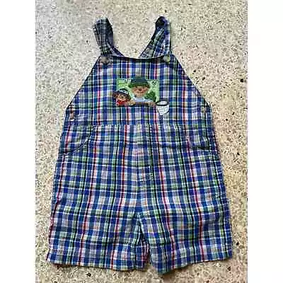 Vintage Dog And Frog Fishing Shortall Overalls Boys Size 24 Months  • $12