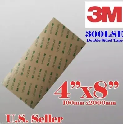 $3.29 • Buy 3M 300LSE 4x8”SUPER STRONG DOUBLE SIDED TAPE SHEET PAD - Auto Emblem Repairs
