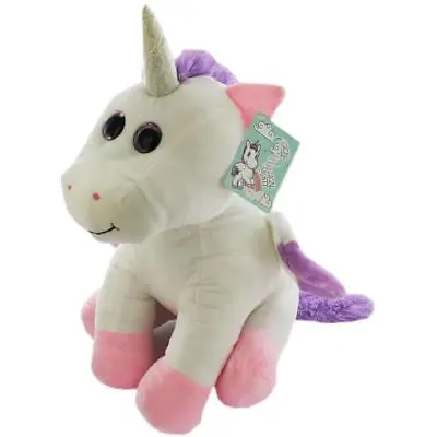 Magical Misty Unicorn Soft Toy Large Plush Cuddly Teddy Sparkly Horn Wings 45cm • £12.99