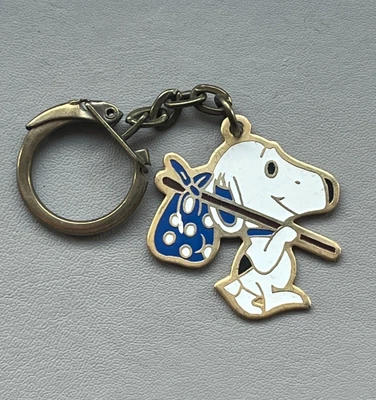 £3.99 • Buy Vintage Snoopy Key Ring Fob Keychain - Charlie Brown Peanuts