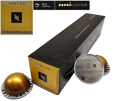 Nespresso VERTUO Coffee Machine Capsules Pods Sleeve Full Flavour List Save Bulk • £10.69