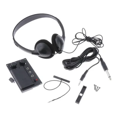 Electric Violin Pickup Piezo Preamp Accessory With Headphone + 10 Inch Plug Hole • $18.88