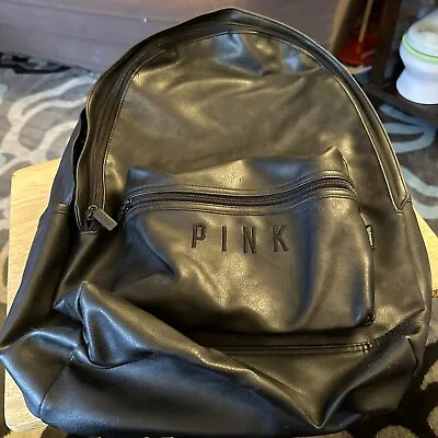 Victorias Secret PINK Campus Backpack School Black Laptop Bag • $49.99
